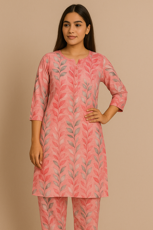 2PC PRINTED OVERALL LAWN MARK 01