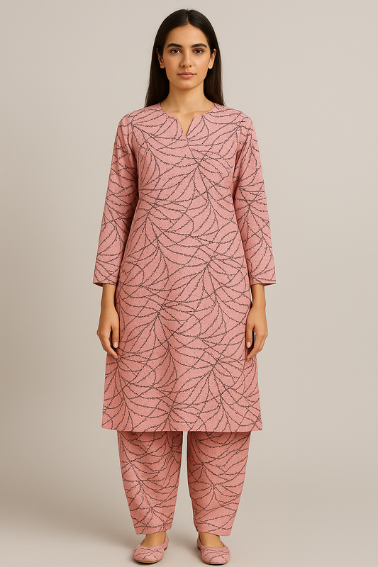 2PC PRINTED OVERALL LAWN MARK 03
