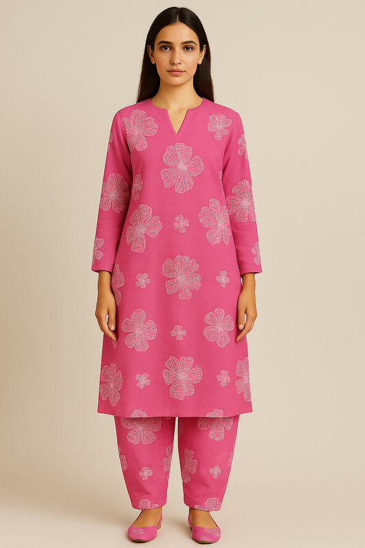 2PC PRINTED OVERALL LAWN MARK 05