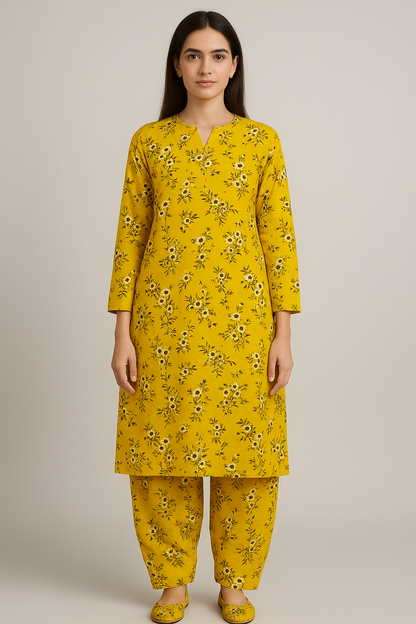2PC PRINTED OVERALL LAWN MARK 02